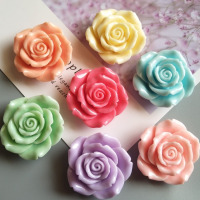 树脂装饰冰箱贴磁贴磁铁贴 田园花朵创意白板贴卡通磁性贴|玫瑰花大号7个（45mm) 小号