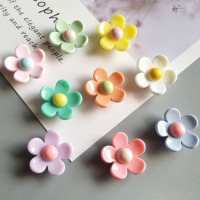 树脂装饰冰箱贴磁贴磁铁贴 田园花朵创意白板贴卡通磁性贴|小花9个(20mm) 小号