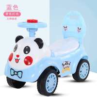 儿童滑行车溜溜车 1-3岁男女宝宝扭扭车音乐小孩学步车 婴儿玩具|充电款蓝熊猫+音乐+电池拉绳工具