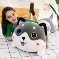 哈士奇毛具公仔车载娃娃陪睡网红长条抱枕大号男孩生日礼物女