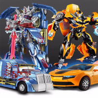 合金版擎天柱大黄蜂汽车恐龙机器人变形金刚玩具模型儿童玩具男孩
