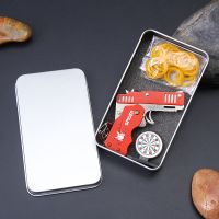 锌合金六连发折叠皮筋枪 儿童玩具皮筋枪模型摆件