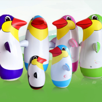 新款大号企鹅不倒翁充气玩具批发充气企鹅不倒翁儿童充气礼物玩具