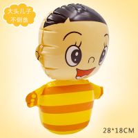 新款大号企鹅不倒翁充气玩具批发充气企鹅不倒翁儿童充气礼物玩具