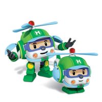 变形玩具珀利警车POLI变形机器人罗伊消防车交通救援队儿童玩具