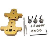 /C越野遥控车金属分动箱带370减速电机DIY升级改装波箱配件