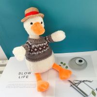 毛绒玩具公仔加油鸭抖音沙雕复读鸭圣诞节会说话生日礼物抱枕玩