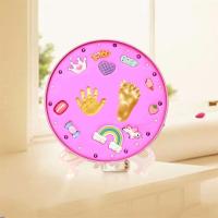 宝宝手足印手脚印手印新生的婴儿童胎毛纪念品永久满月百天礼物