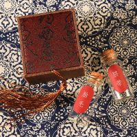 宝宝胎发纪念品diy自制胎毛保存瓶乳牙脐带制作婴儿满月收藏盒子