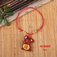 新生婴儿宝宝胎毛纪念品自制diy吊坠挂件胎发袋刺绣收藏保存鼠牛