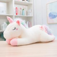 可爱独角兽公仔毛绒玩具大号床上女生抱着睡觉抱枕长条枕超萌女孩