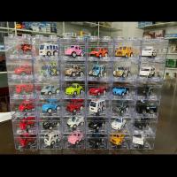 透明展示盒口袋合金车儿童玩具车Q版合金小汽车男孩宝宝车回力车