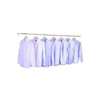 简约现活日用家居百货伸缩杆免打孔窗帘杆轨道阳台晾衣杆浴室不锈钢浴帘杆撑杆直帘杆 精选特买