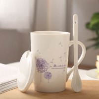 简约现活日用家居百货陶瓷杯咖啡杯创意杯子情侣水杯带盖茶杯牛奶杯学生马克杯水具/水杯 精选特买