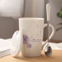 简约现活日用家居百货陶瓷杯咖啡杯创意杯子情侣水杯带盖茶杯牛奶杯学生马克杯水具/水杯 精选特买