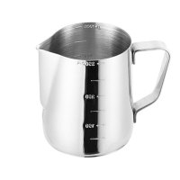 不锈钢简约现活日用家居百货尖嘴拉花杯拉花缸奶泡杯咖啡拉花工具套装打奶泡杯 精选特买