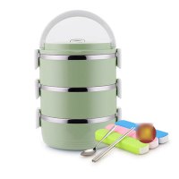 饭盒便当盒1人双层学生2带盖保温便携成人外带餐盒简约现活日用家居百货 精选特买