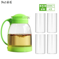 家用凉水壶玻璃耐热高温防爆大容量水瓶凉白开水杯茶壶套装冷水壶 精选特买