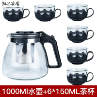 1000/2000ML茶壶 耐热防爆玻璃泡茶壶花茶壶套装大容量茶具水壶 精选特买