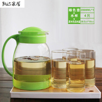 家用凉水壶玻璃耐热高温防爆大容量水瓶凉白开水杯茶壶套装冷水壶 精选特买