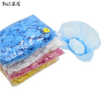 [颜色随机100个装]一次性条型头套美发头罩洗澡淋浴沐浴帽子女生活日用家庭清洁浴室用品浴帽 精选特买