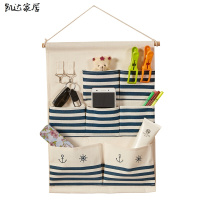 收纳挂袋布艺口挂墙收纳袋墙挂式大容量挂兜壁挂收纳袋子小布袋日常家庭清洁收纳用品挂式收纳袋 精选特买