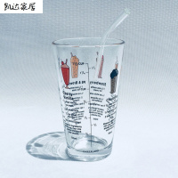 加厚大容量玻璃杯女学生透明杯奶茶杯家用创意早餐杯子果汁杯家居器皿生活日用 精选特买