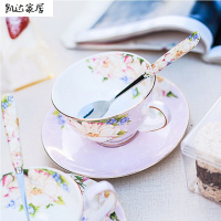 骨瓷咖啡杯套装欧式下午茶茶具创意陶瓷简约家用红茶杯多款多色多功能家用水具水杯生活日用家居器皿 精选特买