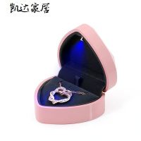 创意表白求婚戒指盒高档婚礼结婚钻戒盒心形首饰包装盒耳环项链盒 精选特买