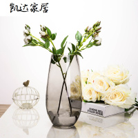 欧式时尚插花恐龙蛋造型花器 简约彩色玻璃花瓶 客厅装饰品摆件 精选特买