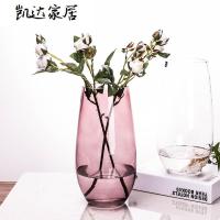 欧式时尚插花恐龙蛋造型花器 简约彩色玻璃花瓶 客厅装饰品摆件 精选特买