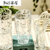 刻时光 创意爱心系列水晶玻璃花瓶 透明水培花器 插花花艺摆件 精选特买