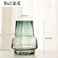 美式复古花瓶简约玻璃水养插花干花花器 客厅家居装饰品摆设 精选特买