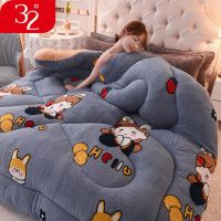32羊羔绒被子冬被宿舍学生加厚保暖四季通用棉被芯超厚单双人被褥