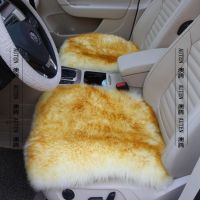 纯羊毛汽车坐垫皮毛一体羊毛保暖小三件无靠背毛垫保暖垫