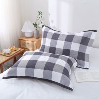 枕巾棉线枕头巾成人单人一对装一条装纱布不起球不掉色不掉毛家用