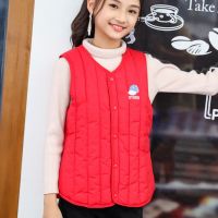 童装马夹12儿童棉马甲8秋冬9大童保暖背心男童10女童打底坎肩14岁