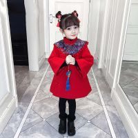 女童装过年衣服女宝宝拜年服中国风古装汉服新年装旗袍儿童唐装冬