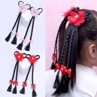 儿童发饰假发辫子麻花辫发夹蝴蝶夹公主宝宝马尾夹头饰发尾头饰品