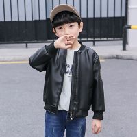 童装男童皮衣外套春秋装儿童皮夹克韩版中大童外衣加厚pu3-15岁潮