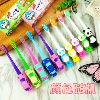 特价儿童牙刷 细毛软毛小头3-6岁6-12岁卡通小牙刷|5支汽车+5支熊猫+2个口杯