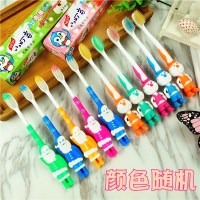 特价儿童牙刷 细毛软毛小头3-6岁6-12岁卡通小牙刷|5支圣诞+5支兔子+2个口杯