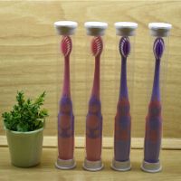 3-12岁儿童牙刷软毛护龈小宝贝不伤牙可爱卡通小巧刷头安心刷小嘴|3-12岁女童2支粉色+2支紫色