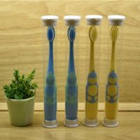 3-12岁儿童牙刷软毛护龈小宝贝不伤牙可爱卡通小巧刷头安心刷小嘴|3-12岁男童2支蓝色+2支黄色