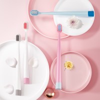 牙刷 软毛家庭装成人纳米家用大人日本宽头女生男士专用可爱|8支装(颜色随机)