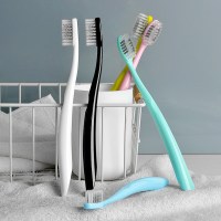 护适达10支牙刷软毛成人情侣女士男士竹炭家用组合极简纳米家庭装|软毛10支(颜色混装)