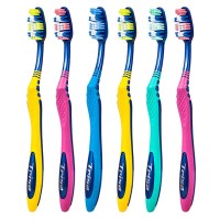 瑞士灵动牙刷成人软毛家庭装6支装圆润亲柔呵护牙龈|灵动牙刷6支-颜色随机