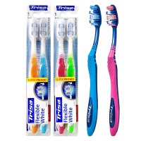 瑞士灵动牙刷成人软毛家庭装6支装圆润亲柔呵护牙龈|升级版4支+灵动牙刷2支-颜色随机