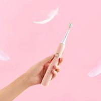 生态企业链电动牙刷 声波震动情侣电动牙刷 v1|粉红色