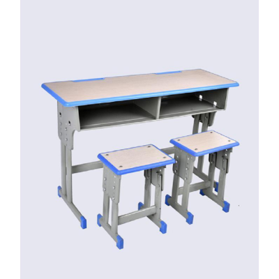 致恒华木钢木双人课桌椅ZHHM-X001(双柱)